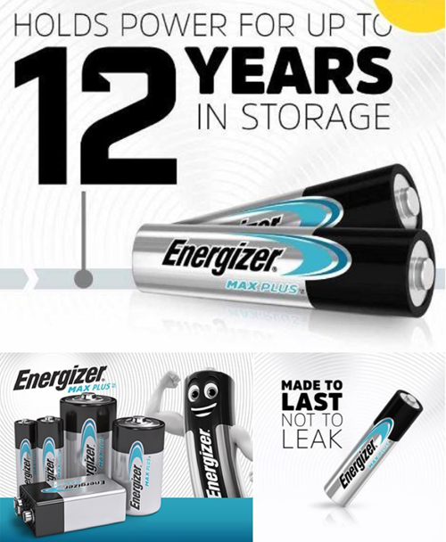 Pin Energizer Max Plus AAA EP92 BP2