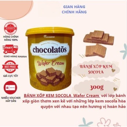 Bánh xốp kem Socola Chocolatos hũ 300g Mã 101176237