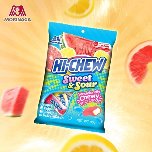 Kẹo mềm Morinaga Hichew vị chua ngọt túi 90g Mã 101112516