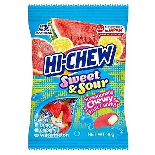 Kẹo mềm Morinaga Hichew vị chua ngọt túi 90g Mã 101112516