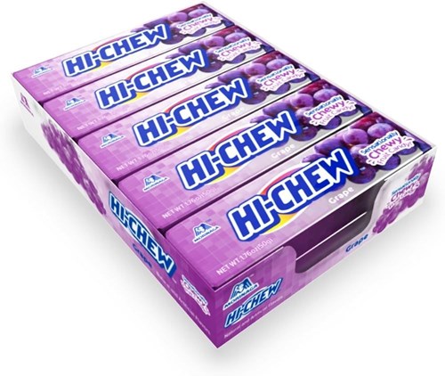 Kẹo mềm Morinaga Hichew hương nho thanh 57g Mã 101112512