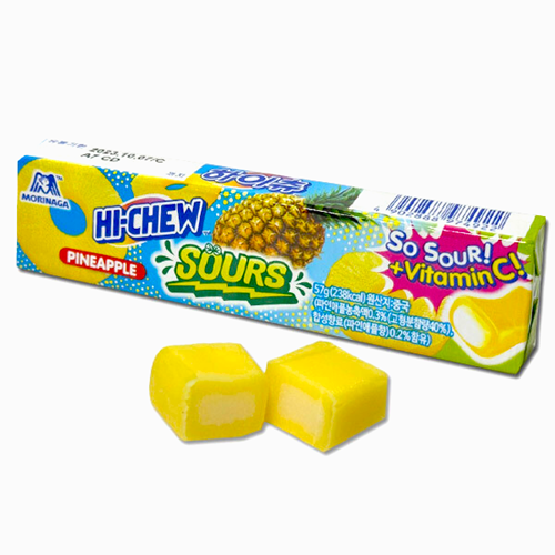 Kẹo mềm Morinaga Hichew Sours hương dứa thanh 57g Mã 101112511