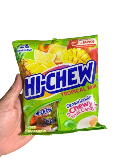 Kẹo mềm Morinaga Hichew trái cây nhiệt đới túi 90g Mã 101112514