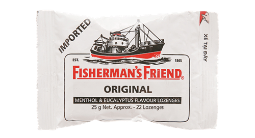 Kẹo cay con tàu không đường Fisherman's Friend hương khuynh diệp gói 25g Mã 100964872