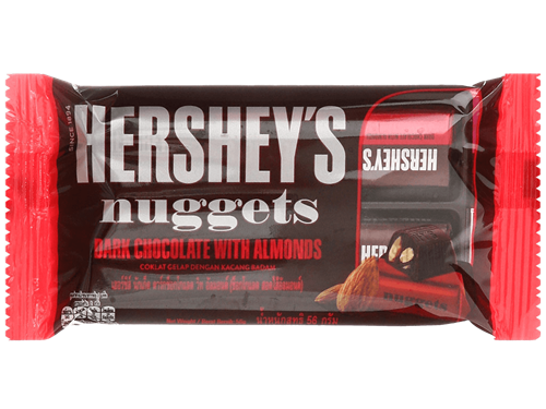 Socola đen nhân hạnh nhân Hershey's Nuggets gói 56g Mã 100765181