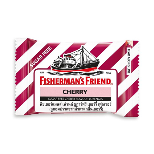 Kẹo cay con tàu không đường Fisherman's Friend hương Cherry gói 25g Mã 100964875