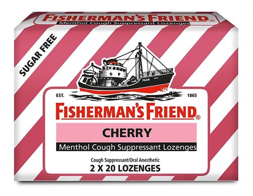 Kẹo cay con tàu không đường Fisherman's Friend hương Cherry gói 25g Mã 100964875