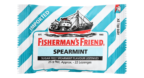 Kẹo cay con tàu không đường Fisherman's Friend hương Spearmint gói 25g Mã 100964877