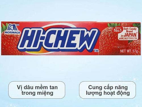 Kẹo mềm Morinaga Hi-Chew hương dâu thanh 57g Mã 101050048