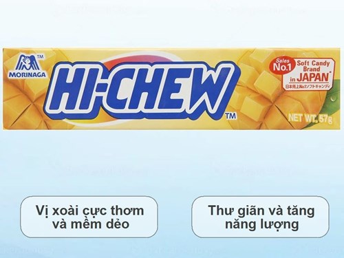 Kẹo mềm Morinaga Hi-Chew hương xoài thanh 57g Mã 101050080