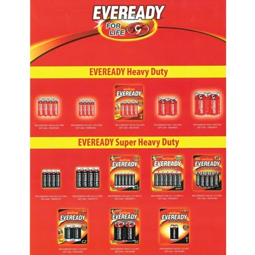 Pin Eveready Super Heavy Duty 1012 BP4 AAA Mã 101110527