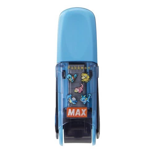 Dập ghim trợ lực MAX số 10 Sakuri Pokemon kèm 01 hộp đựng đinh ghim số 10 No.10-1M - Mã HD92813 Piplup Xanh dươn