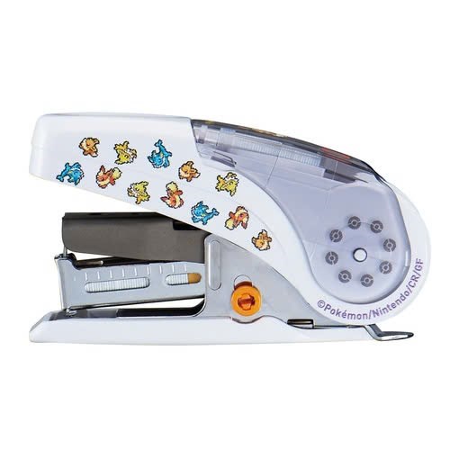 Dập ghim trợ lực MAX số 10 Sakuri Pokemon kèm 01 hộp đựng đinh ghim số 10 No.10-1M - Mã HD92816 Trắng