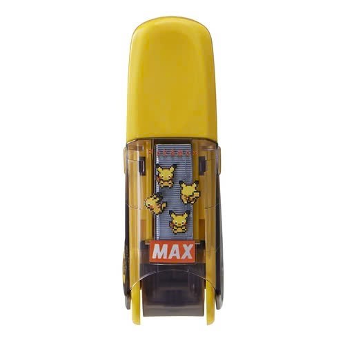 Dập ghim trợ lực MAX số 10 Sakuri Pokemon kèm 01 hộp đựng đinh ghim số 10 No.10-1M - Mã HD92811 Pikachu Vàng