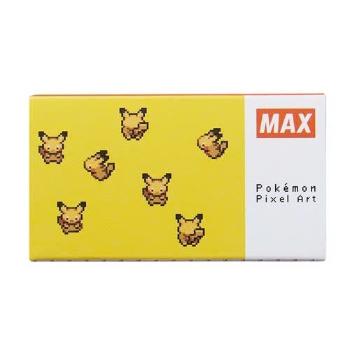 Dập ghim trợ lực MAX số 10 Sakuri Pokemon kèm 01 hộp đựng đinh ghim số 10 No.10-1M - Mã HD92811 Pikachu Vàng