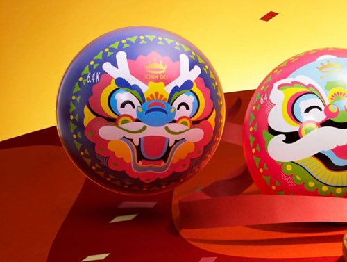 Bánh trung thu Kinh Đô Lân vàng Tuyết Đậu Xanh Vani 60g