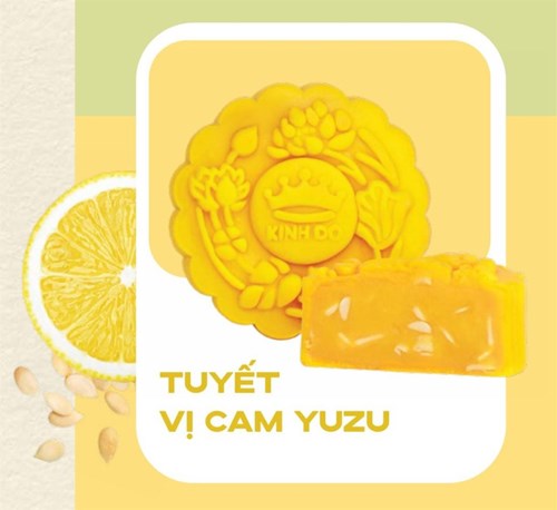 Bánh trung thu Kinh Đô Tuyết vị cam Yuzu 150g
