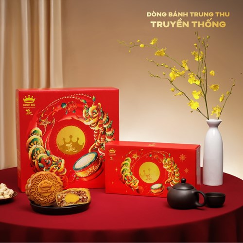  Hộp Đựng 2 Bánh Trung Thu Kinh Đô Truyền Thống