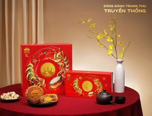  Hộp Đựng 2 Bánh Trung Thu Kinh Đô Truyền Thống