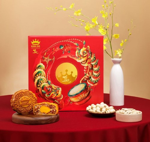 Hộp Đựng 4 Bánh Trung Thu Kinh Đô Truyền Thống Loại Nhỏ