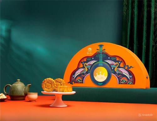 Bánh Trung Thu Kinh Đô Trăng Vàng Nguyệt Ánh Tường Vinh - Hộp 5 Bánh x 80g