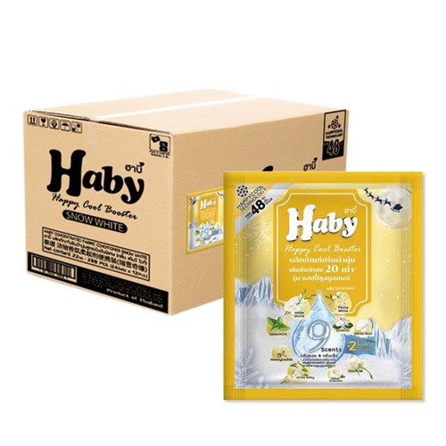 Nước xả vải Haby Softener gói 22ml Vàng