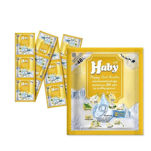 Nước xả vải Haby Softener gói 22ml Vàng