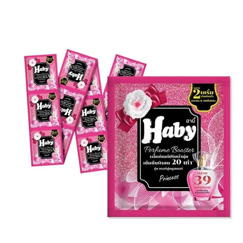 Nước xả vải Haby Softener gói 22ml Hồng
