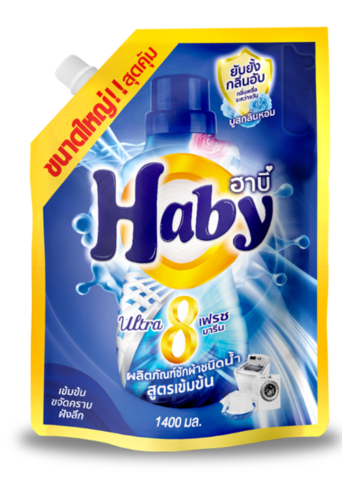 Nước giặt Haby Liquid Detergent túi 1.4KG Xanh