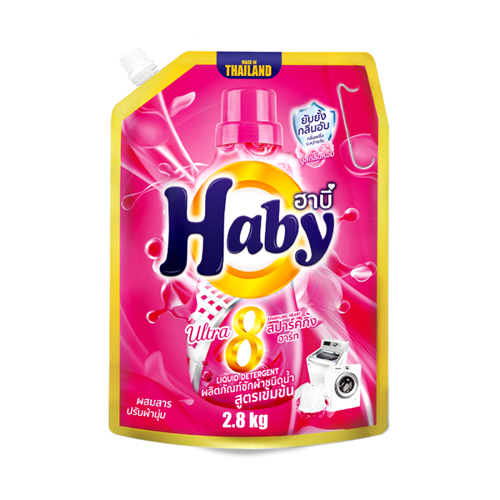 Nước giặt Haby Liquid Detergent túi 2.8KG Hồng