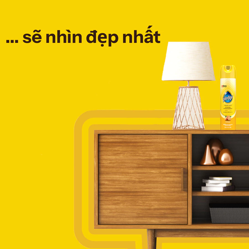 Bình xịt đánh bóng gỗ JS Pledge hương chanh 330ml - 1 chai