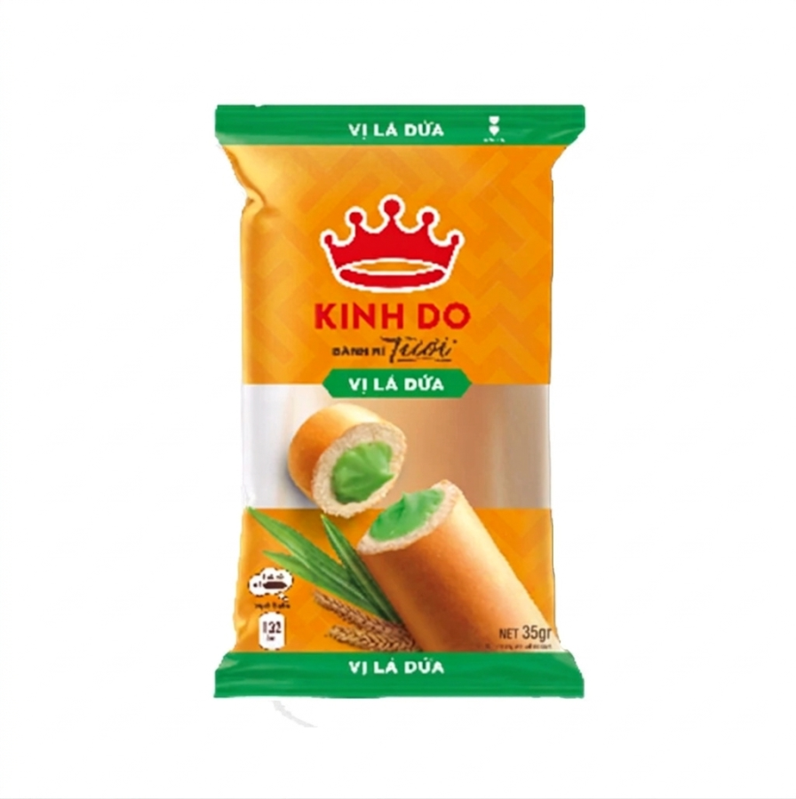 Bánh mì tươi Kinh Đô nhân lá dứa 35gr/ chiếc