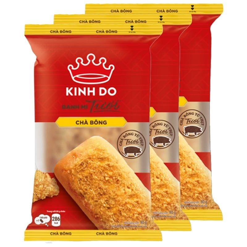 Bánh mỳ tươi Kinh Đô chà bông 70g/ chiếc