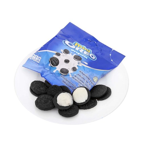 Bánh quy nhân kem vani Oreo Mini gói 20.4g