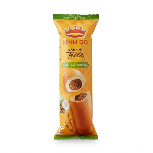 Bánh mì tươi ổ dài cà phê sữa dừa 80g