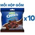 Bánh quy nhân kem Socola Oreo Mini gói 20.4g