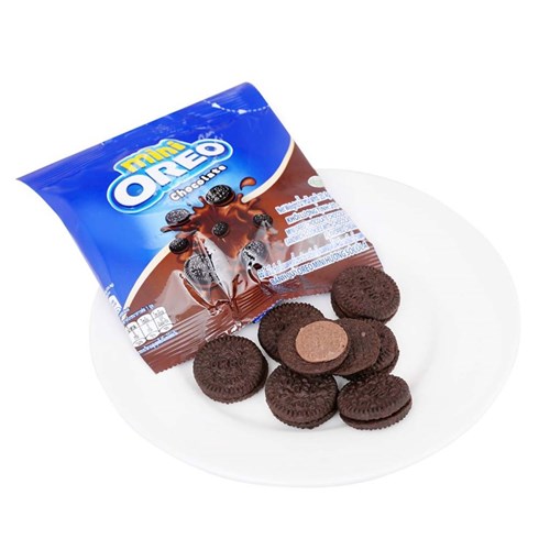Bánh quy nhân kem Socola Oreo Mini gói 20.4g