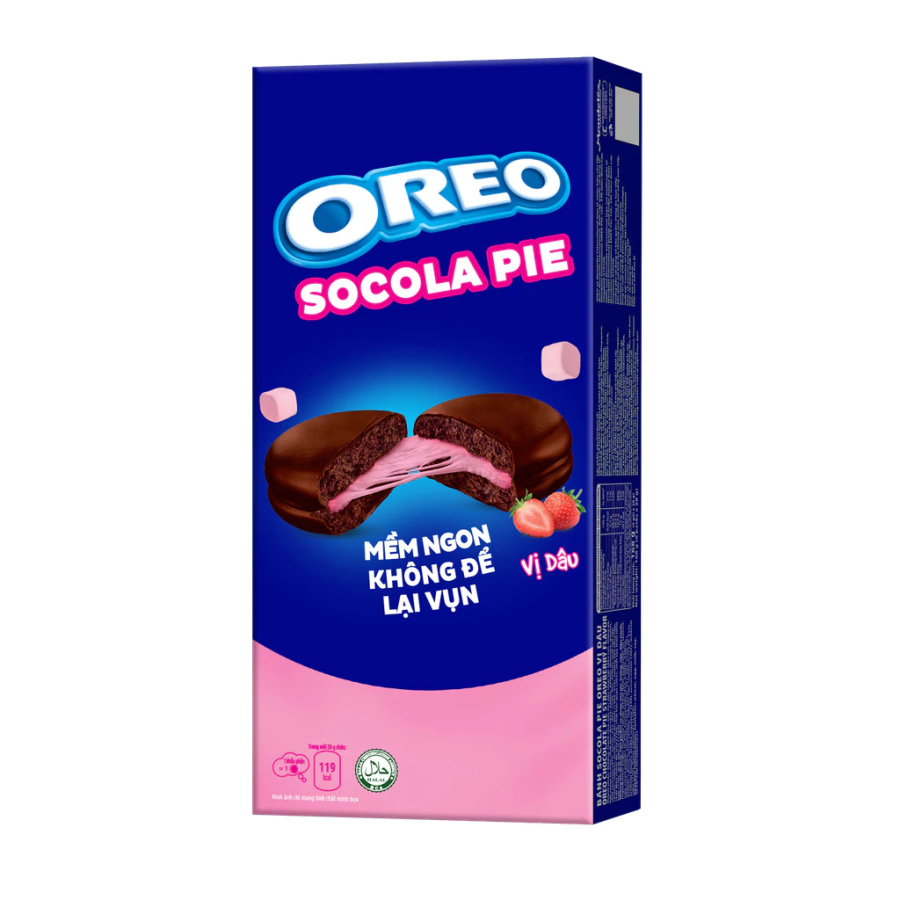 Bánh Oreo Pie Dâu 168g