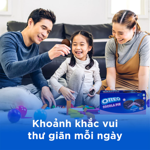 Bánh Oreo Pie Dâu 168g