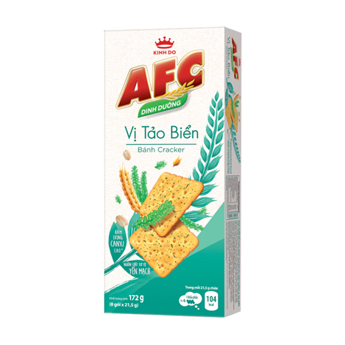 Hộp Bánh Quy Dinh Dưỡng AFC Vị Tảo Biển 172g