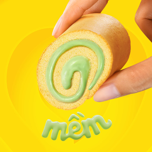 Bánh bông lan cuộn kem Solite vị Lá Dứa 324g/ hộp