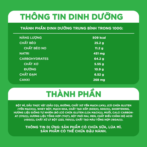Bánh Quy Dinh Dưỡng AFC Vị Bò Bít Tết 172g