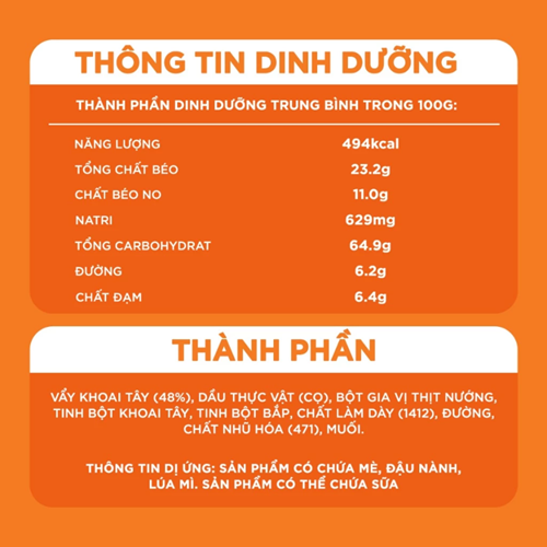 Khoai tây lát Slide Potato Cheese 90g