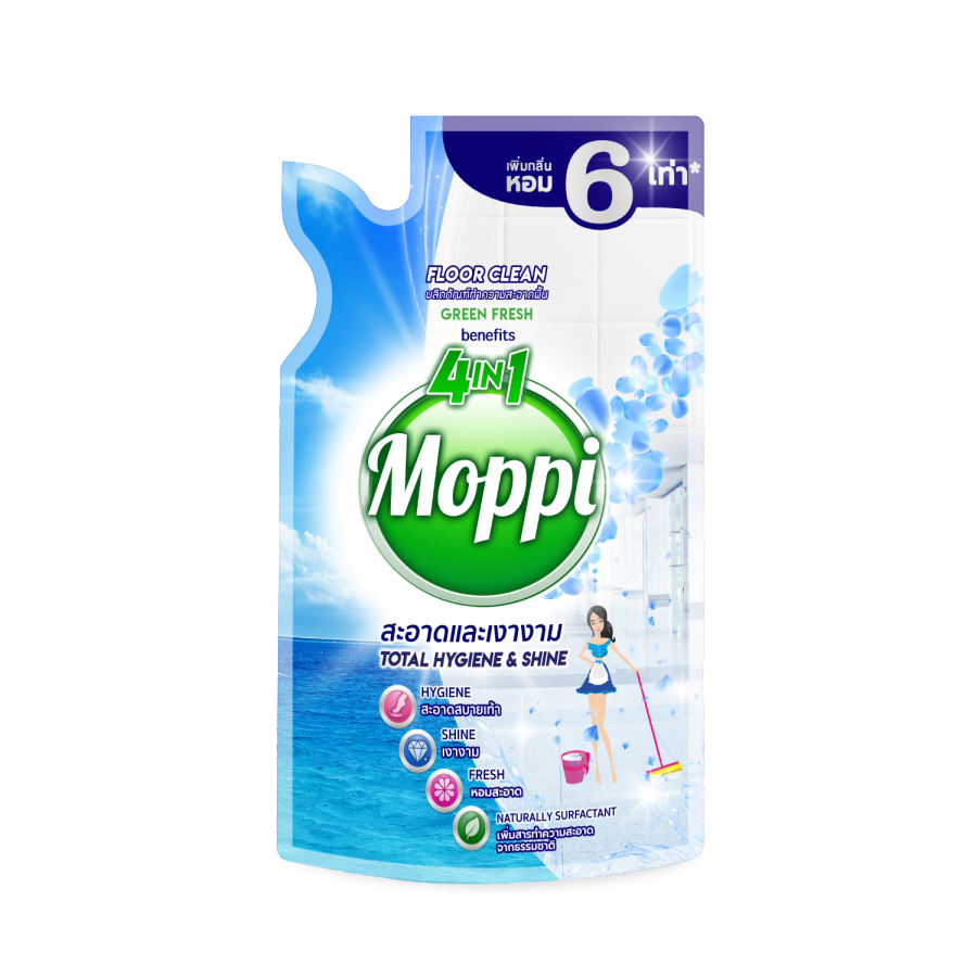 Nước lau sàn Moppi Green Fresh 600ml