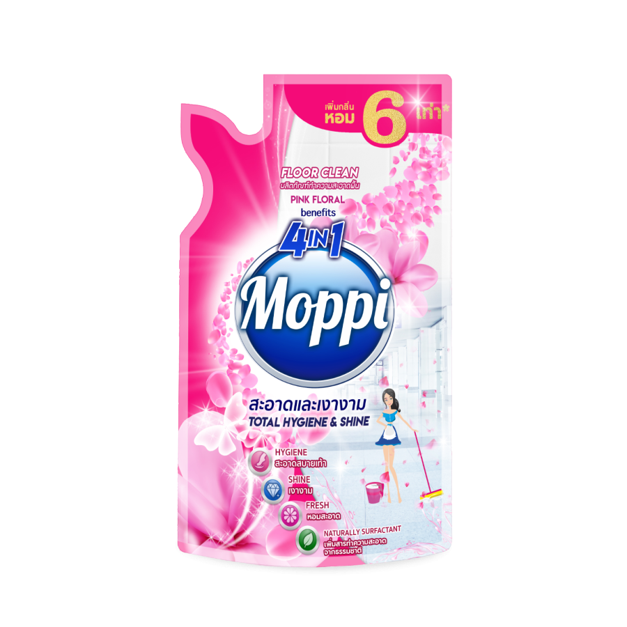 Nước lau sàn Moppi Pink Floral 600ml