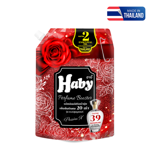 Nước xả vải Haby hương nước hoa đam mê 2L túi đỏ