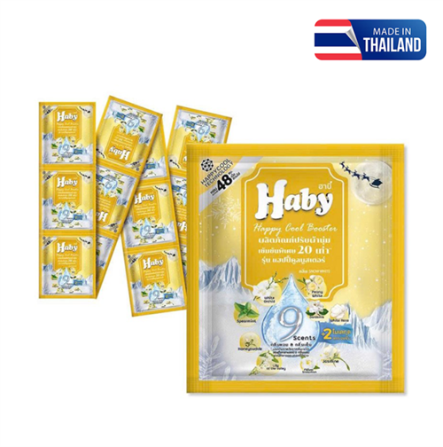 Nước xả vải Haby hương tươi mát Tuyết đầu mùa 22ml gói vàng