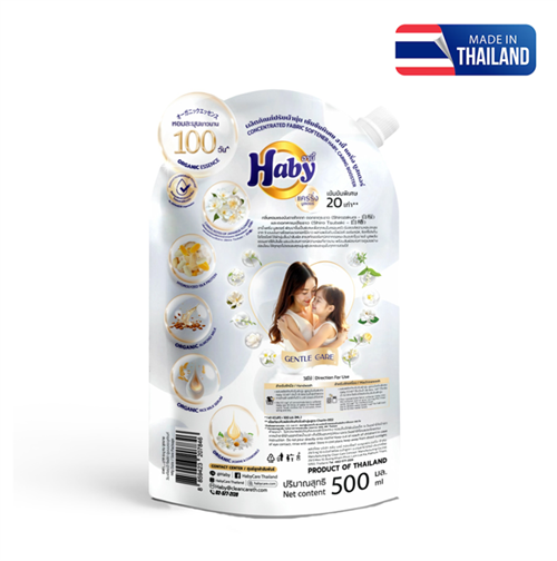 Nước xả vải Haby Caring Booster hương Gentle Care 500ml