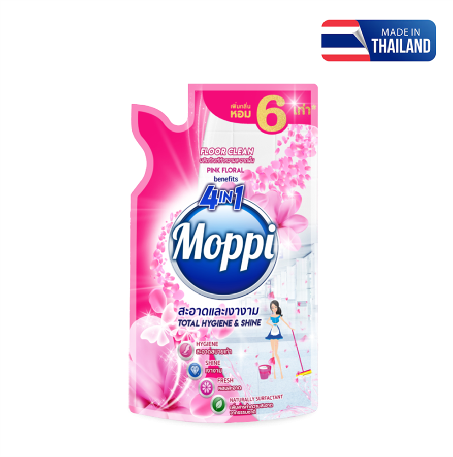 Nước lau sàn Moppi Pink Floral 600ml