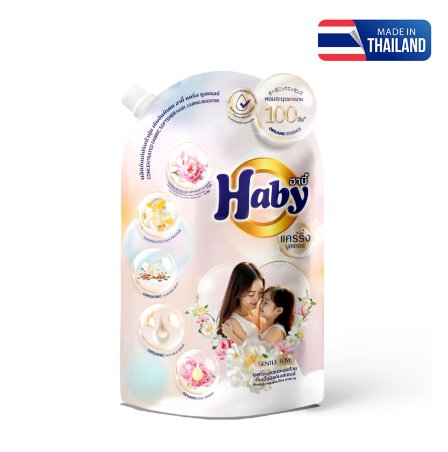 Nước xả vải Haby Caring Booster hương Gentle Love 500ml